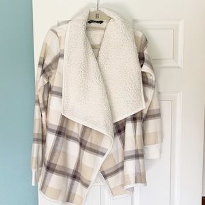 Abercrombie & Fitch Cozy Fleece Cross Front Jacket